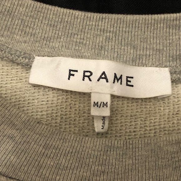 Frame short sleeve gray sweatshirt - Picture 2 of 3